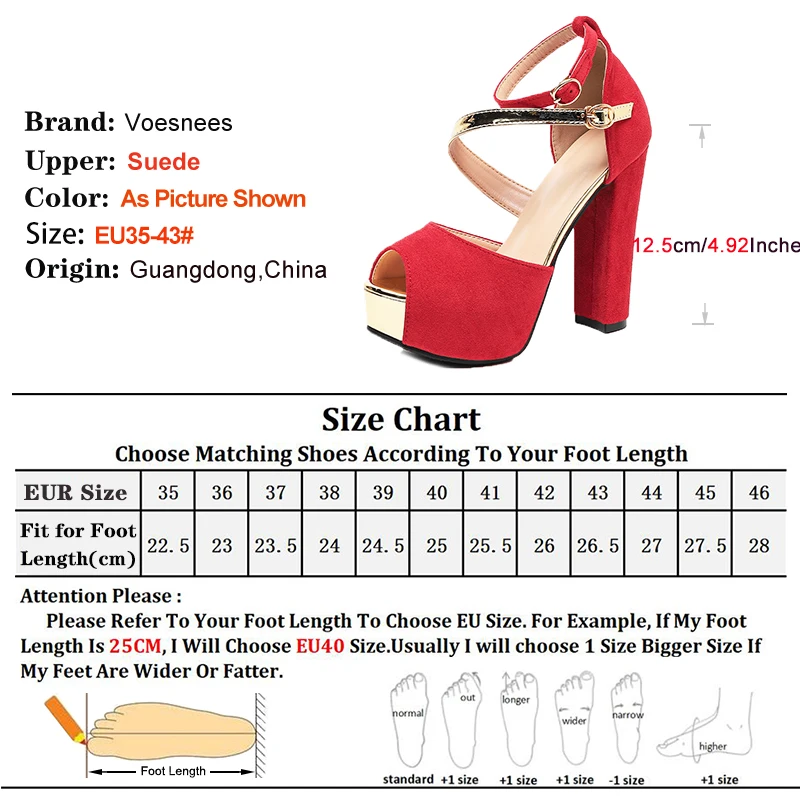 صنادل من جلد الغزال موضة اللمحة تو الصيف نموذج المنصة تظهر الأحذية 12.5 سنتيمتر سميكة عالية الكعب مصمم مشبك حزام الصنادل للنساء #4