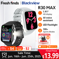 【World premiere】Blackview R30 Max Smartwatch 1.91\