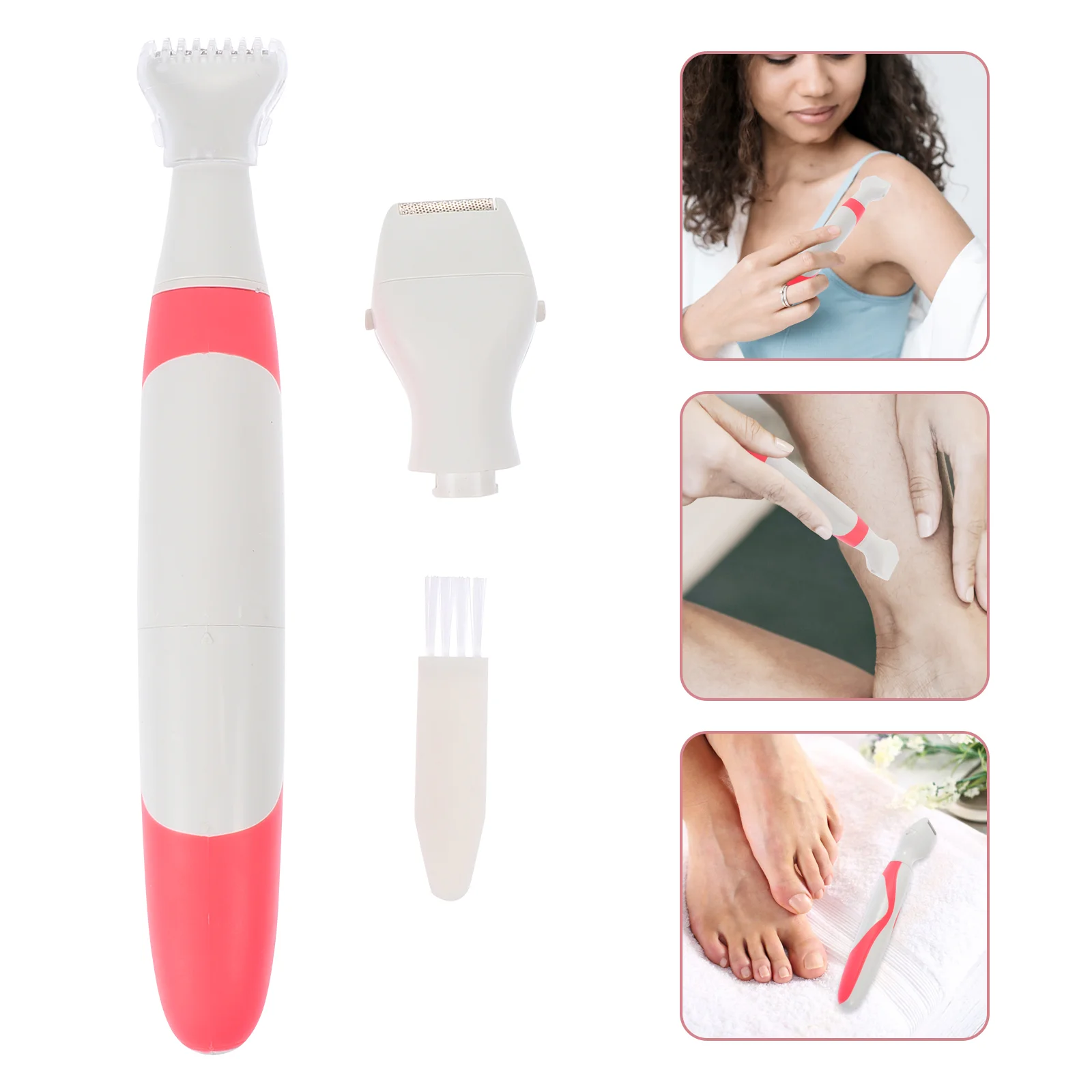 

Electric Trimmer Epilator Women Body Hair Razor Girl Leg Shaver Tool Painless Beard Underarm Red Woman