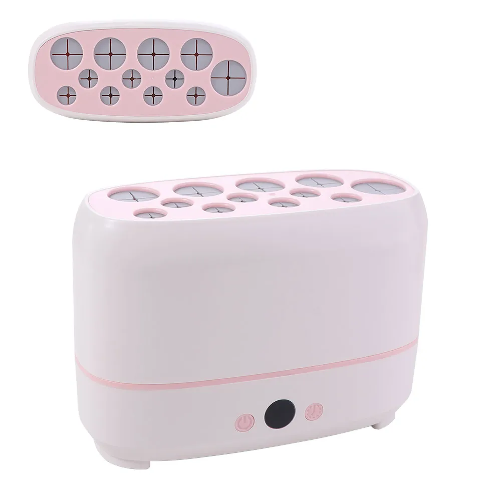 Automatic Electric Cosmetic Brush Drying Machine Fast Dryer 12 Holes Makeup Brushes Dryer Cleaner Visible
