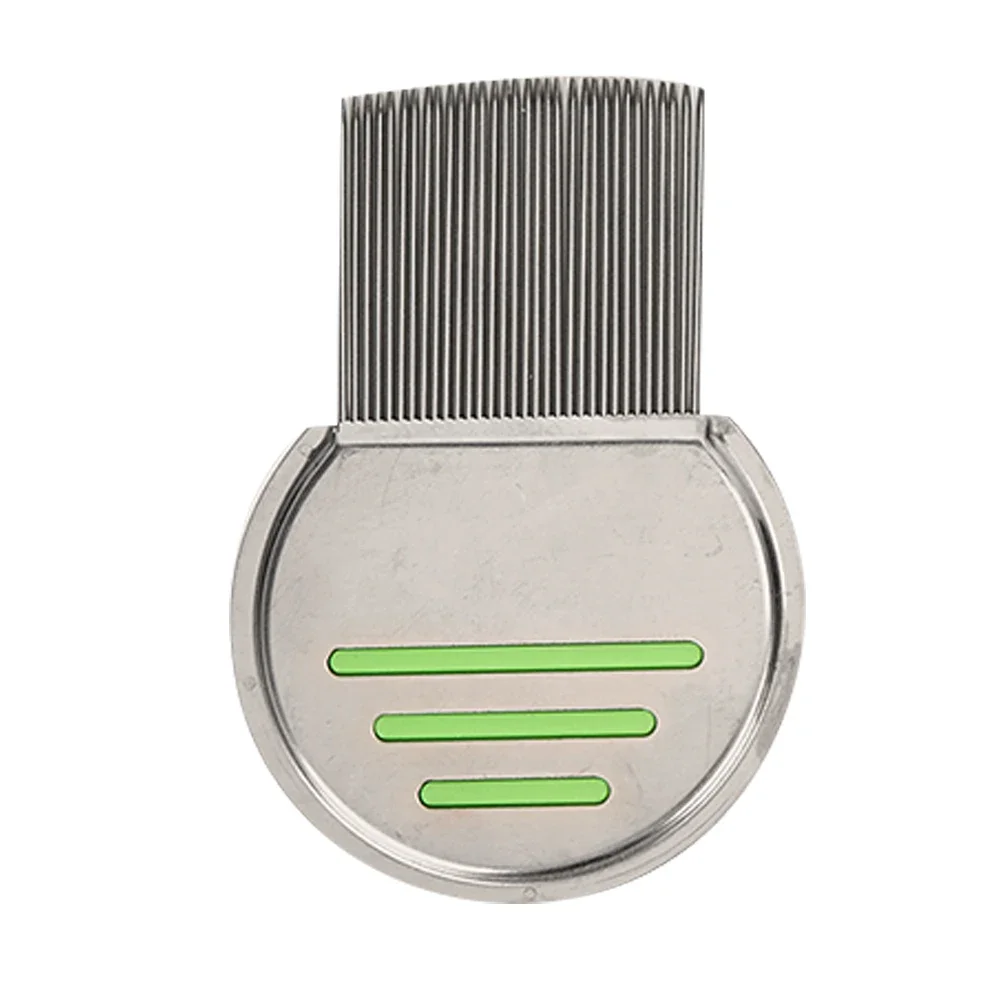 1Pcs Lice Comb Stainless Steel Terminator Lice Combs for Children Adults Anti-Lice Comb High-Density Needle Comb