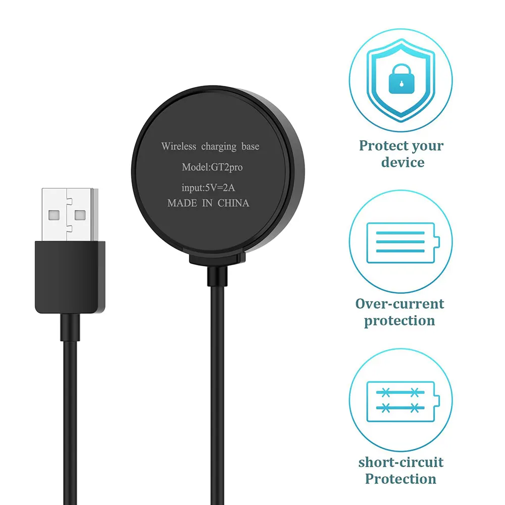 شاحن USB لساعة هواوي GT5 46 مللي متر 41 مللي متر/GT4 46 مللي متر 42 مللي متر GT 2e GT عداء جهاز شحن حامل لساعة Honor Magic 4 Pro شاحن