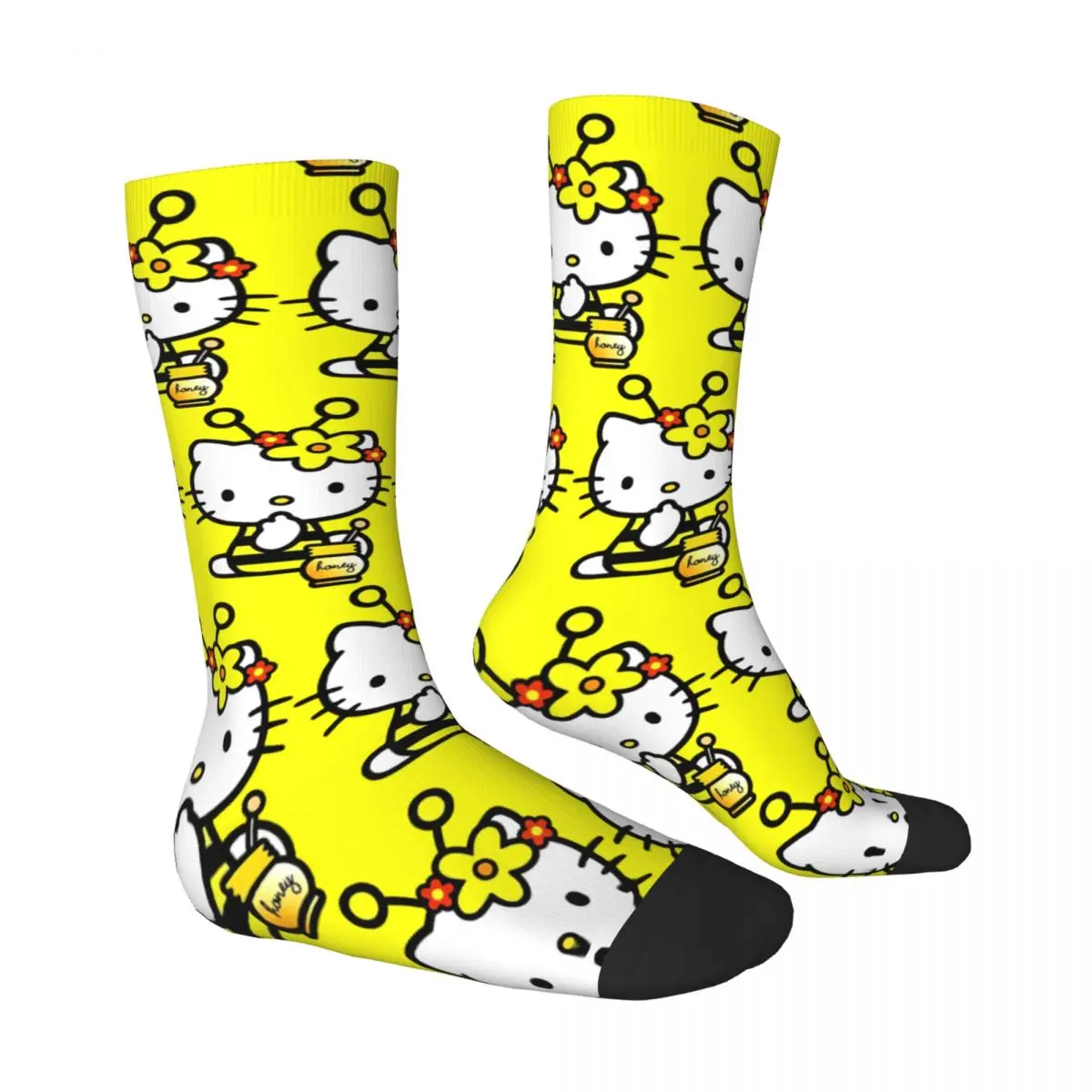 Hello Kitty Stockings Graphic Fashion Socks Winter Anti Bacterial Socks Couple Outdoor Sports Soft Breathable Socks