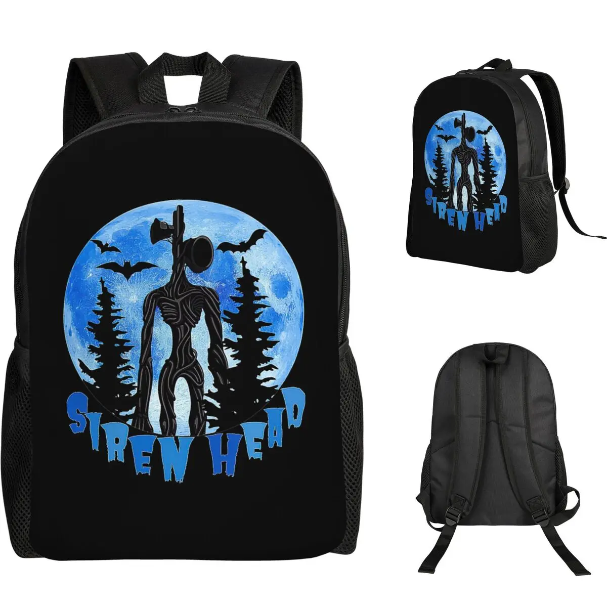 

Рюкзак с изображением мультяшного персонажа Creepypasta Siren Head, школьная сумка для мальчиков и девочек, сумка для книг, школьная сумка, сумки на плечо для компьютера