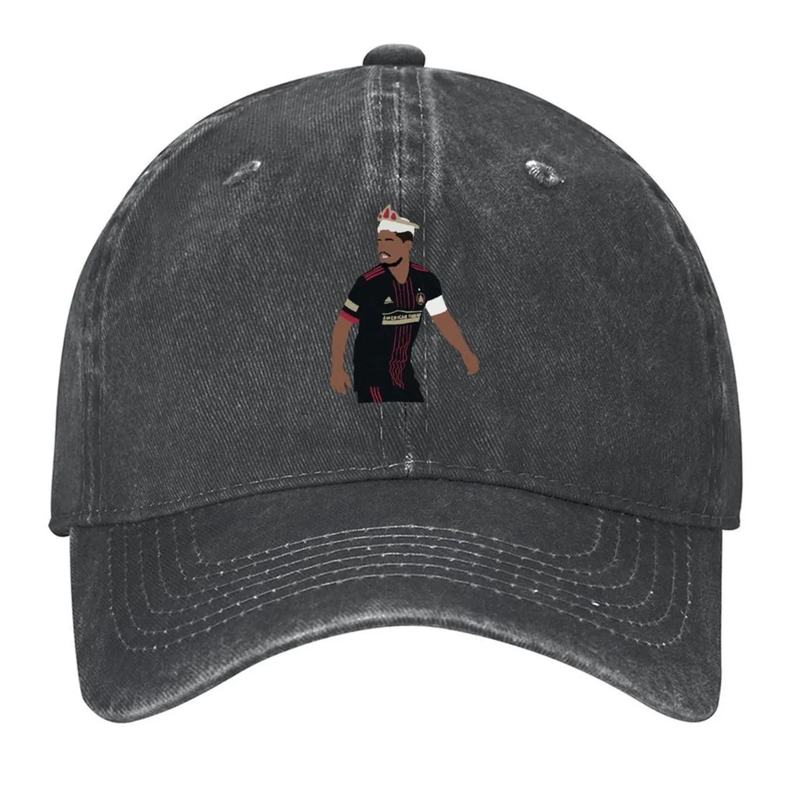 

King of Atlanta Sketch Baseball Cap hiking hat Golf Hat Man tea Hat Beach Outing Mens Women's
