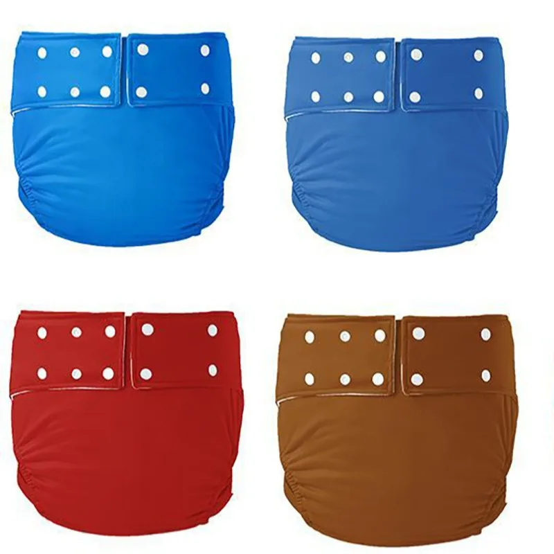 

Регулируемые многоразовые подгузники для взрослых, моющееся нижнее белье для недержания, дышащие водонепроницаемые штаны для пожилых людей, 40-80 кг