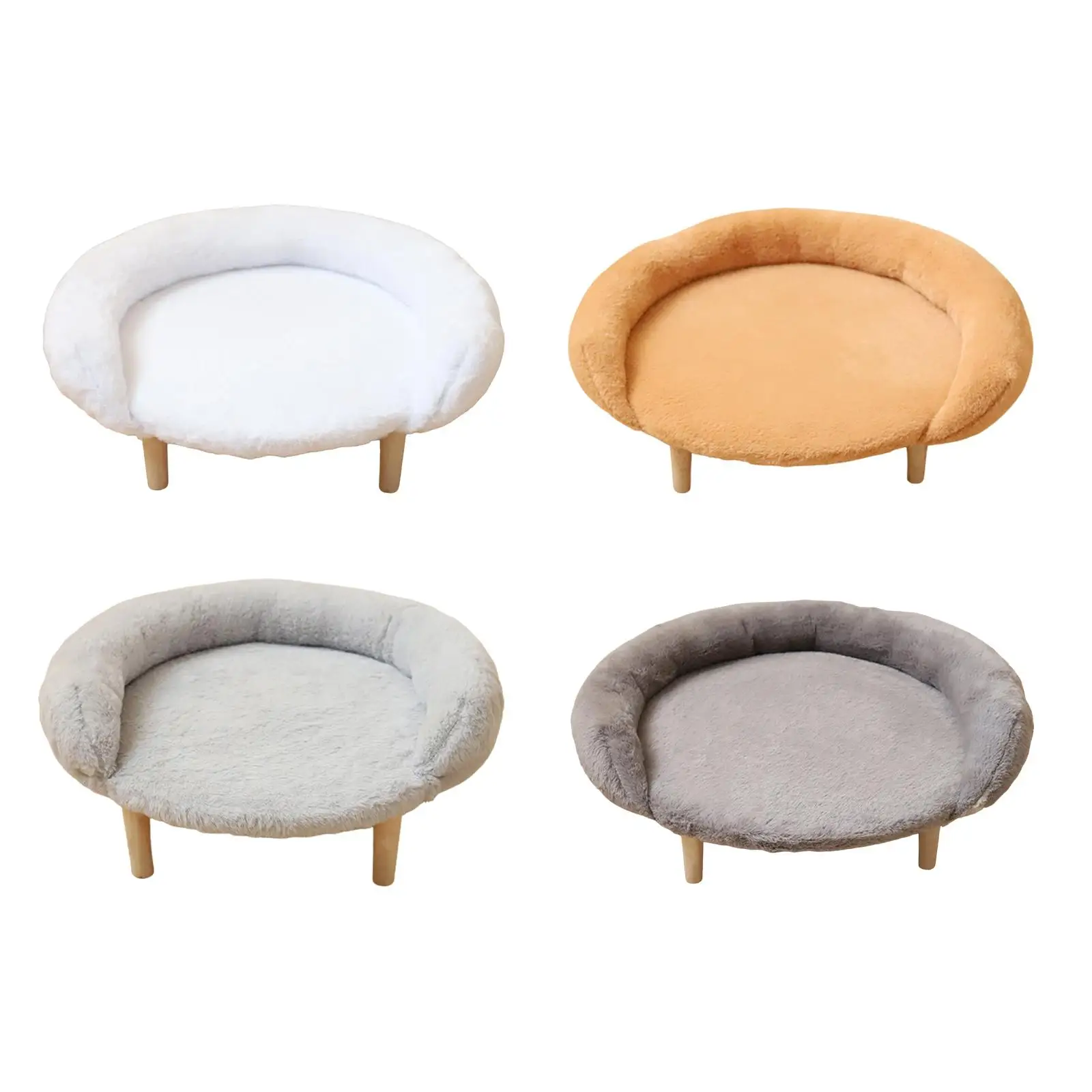 

Cat Couch Pet Furniture Fashion Wooden Comfortable for Medium Small Dogs Cats Suitable for All Seasons Pet Couch Chair Cat Sofa