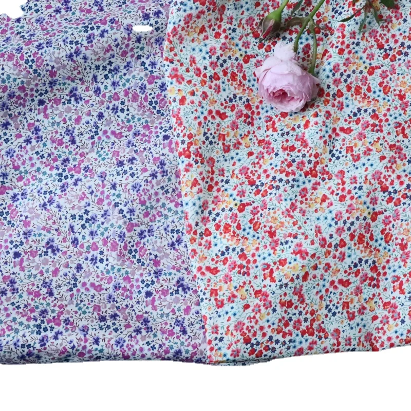 Nowe w kwiatki 100% bawełna 80S Like Liberty Fabric druk cyfrowy na szycie ubrań sukienki spódnica Kids Designer popelin torebki