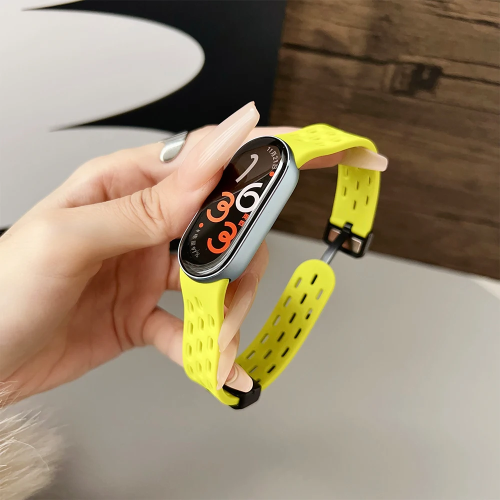 Weiches Silikonarmband für Xiaomi Mi Band 9/8, Correa-Armband, Handgelenk, Mi Band 8, Sport, wasserdichtes Ersatzarmband für Xiaomi Band 9 – Detail 13