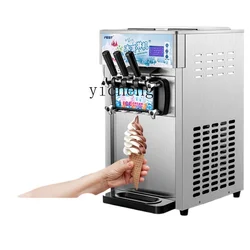 ZF Desktop Three-Color Ice Cream Machine Commercial Full-Automatic Sundae Making Machine Three-Head Ice Cream Machine