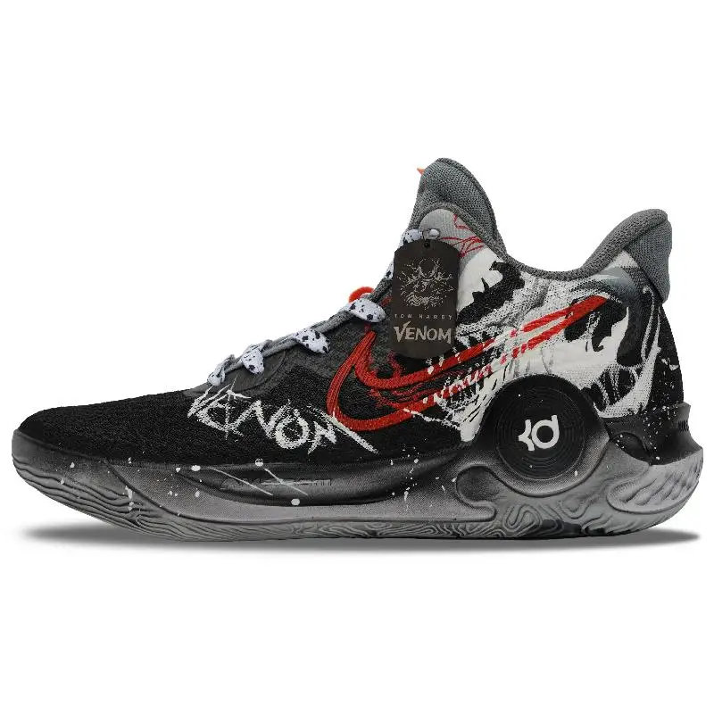 

[На заказ Fatal Guardian] Nike KD Trey 5 IX устойчивые к истиранию баскетбольные кроссовки среднего размера унисекс черные
