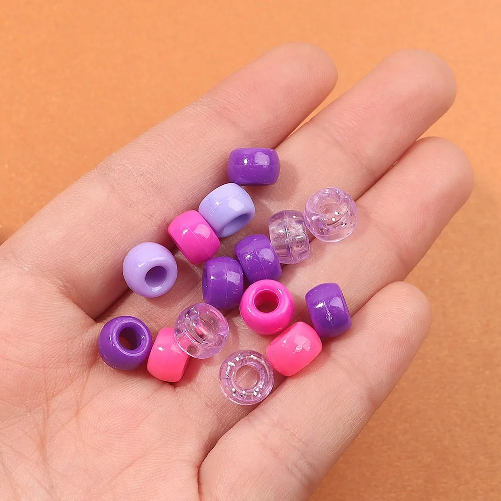 62/248/524pcs Mixed Color Acrylic Small Horse Beads, Used for DIY Necklaces, Ankle Chains, Christmas Decoration Accessories