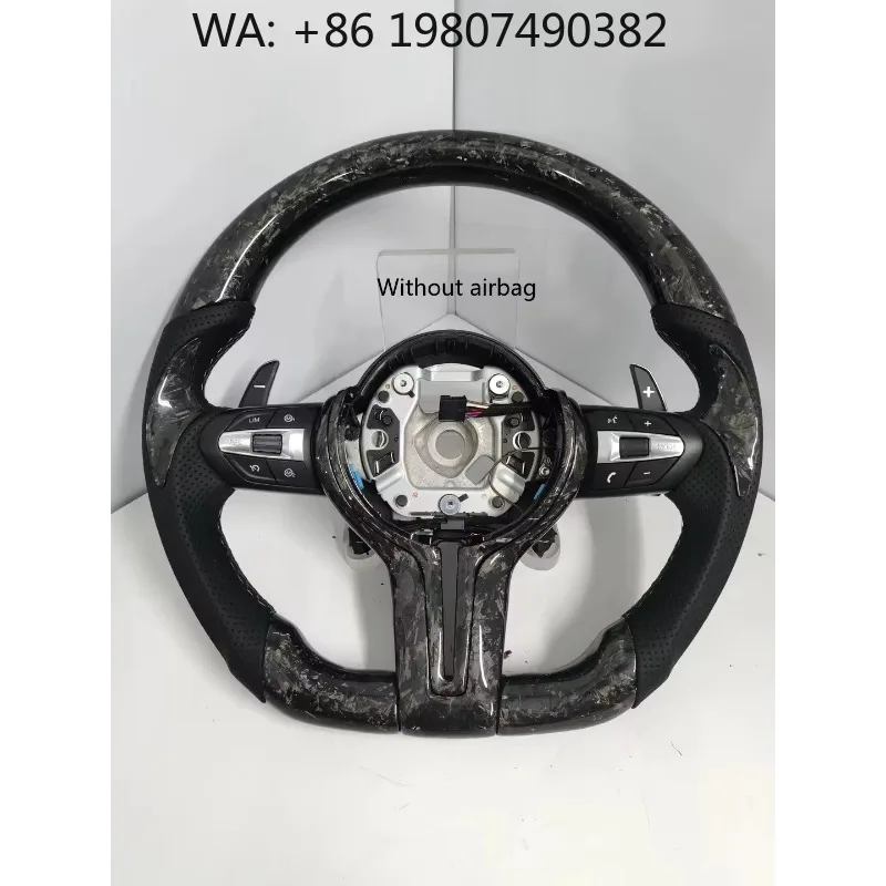 

High Precision Forged Carbon Fiber Steering Wheel Hot Modified Upgrade With Complete Shift Paddle Assembly