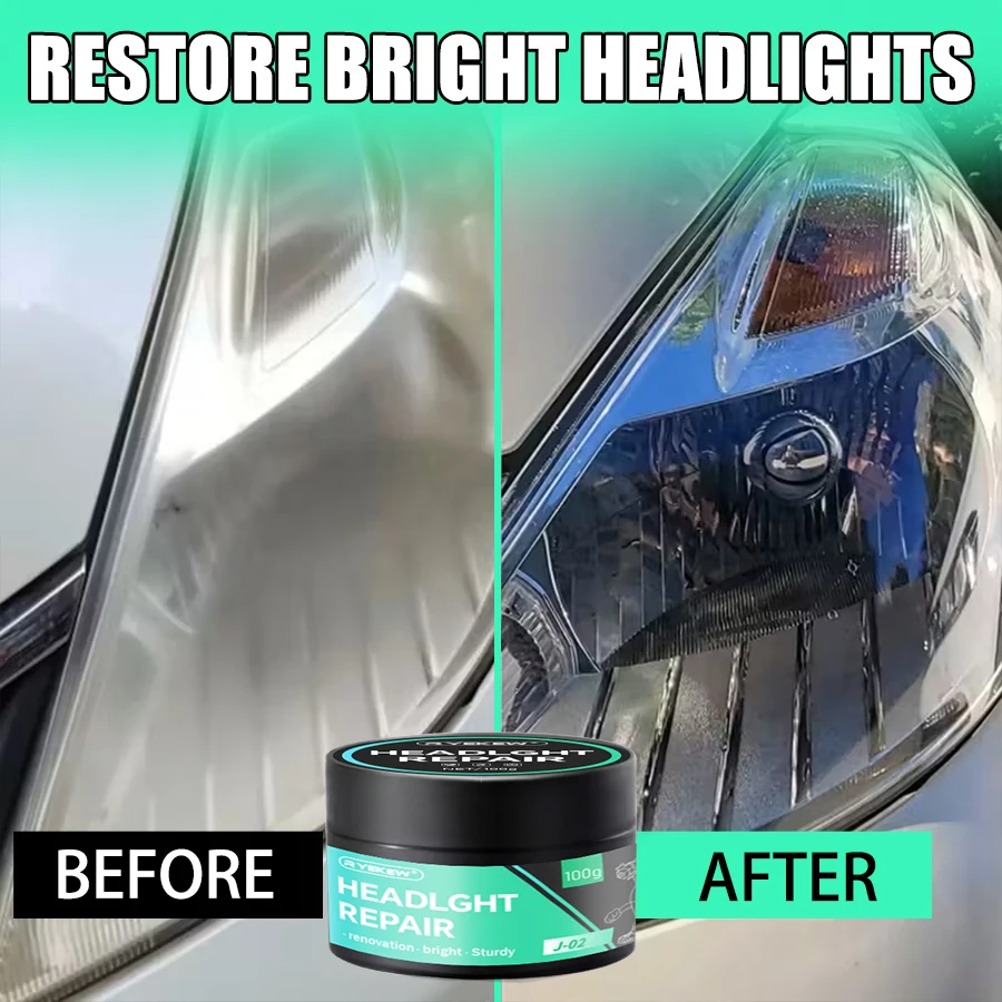 Car Headlight Restoration Polishing Kits Headlamp Repair Kits Car Light Polisher Cleaning Paste Car Paint Care Refurbish Agent