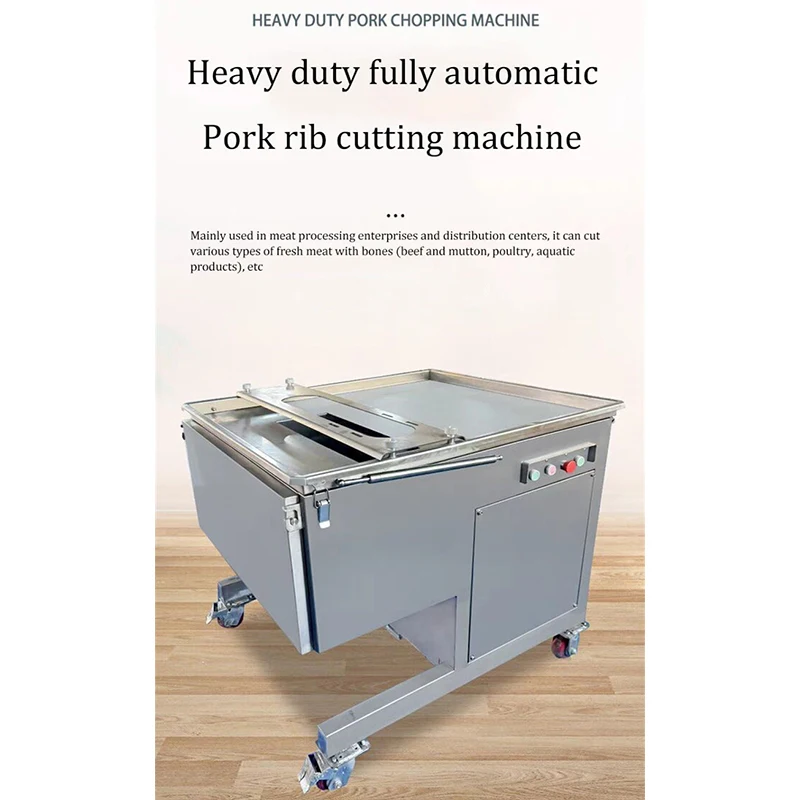 Large Scale Fresh Pork Rib Cutting Machine lamb Cutting Machine chicken and Fish Meat Cutting Machine