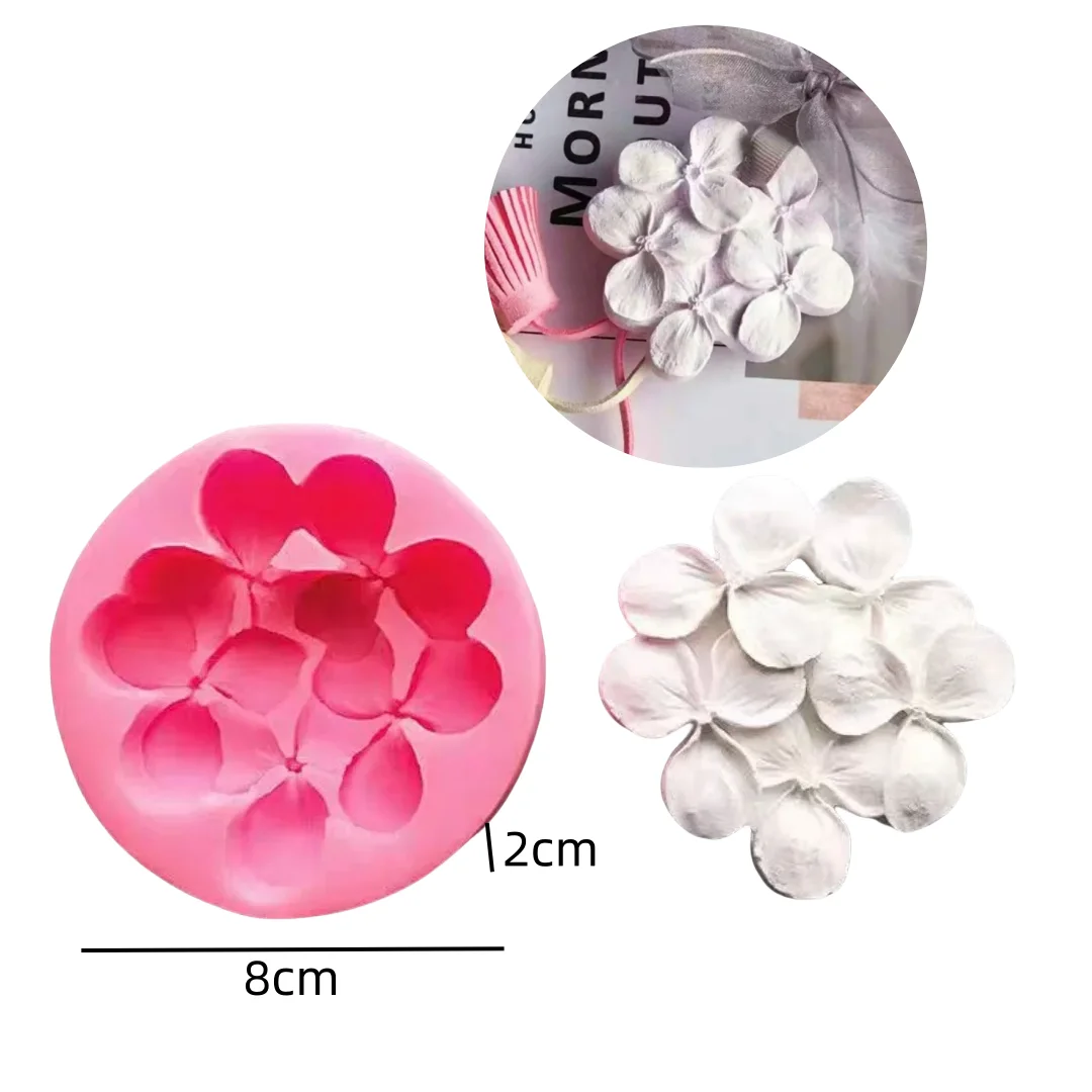 Round Flower Leaf Aromatherapy Gypsum Hanging Silicone Mold Circle Plaster Wax Sheet Car Air Outlet Hanging Mold Birthday Gift