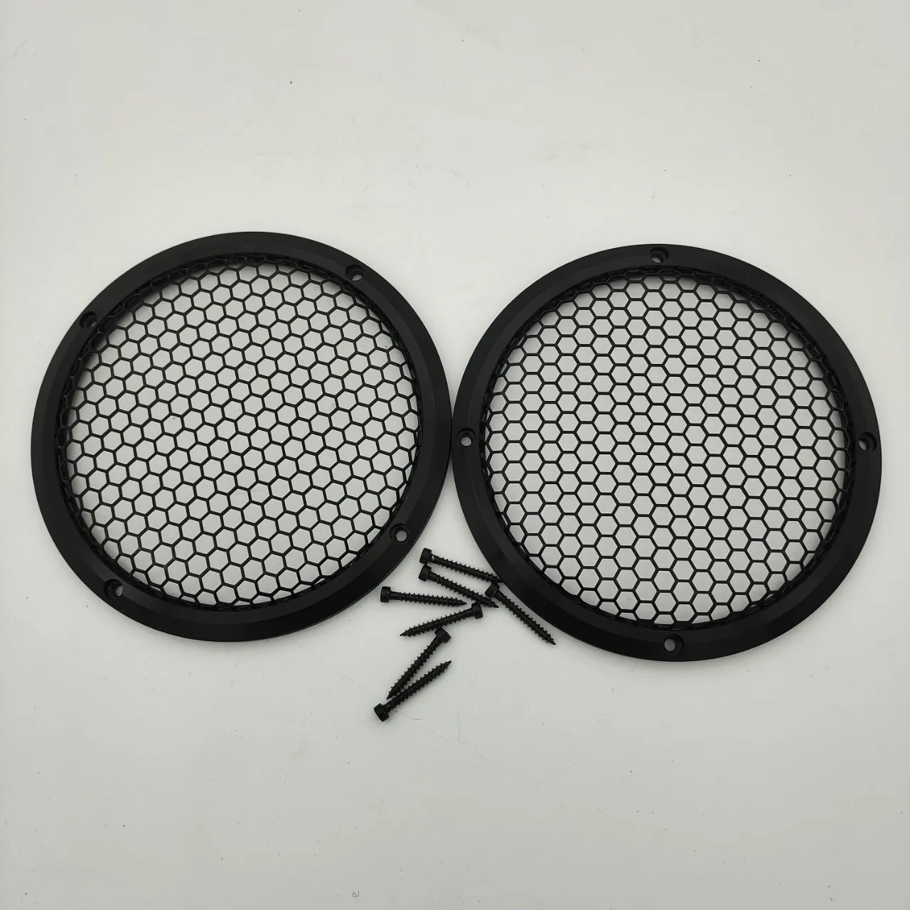 

2025 hot sale Car horn aluminum mesh cover A-pillar modified metal mask 1.5 inch 2 3.5 4 6 speaker protectiv