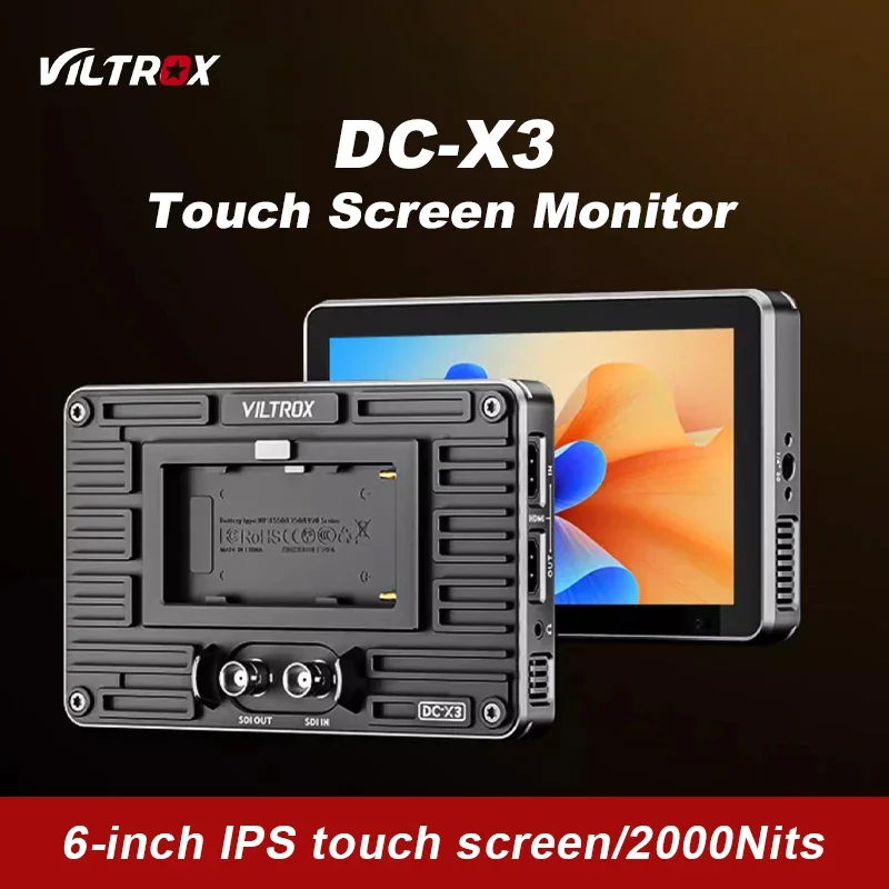 

Viltrox DC-X2 DC-X3 Portable Monitor 6 Inch 2000 Nits 4K Touch Screen Profissional Photographic HD FHD Camera Monitor for Vedio