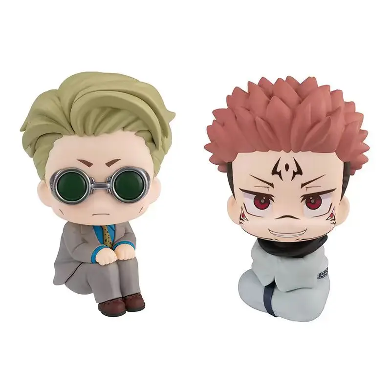 10cm Cartoon Ryomen Sukuna Figure Gk Jujutsu Kaisen Figurine Sukuna King of Artist Toys Sitting Model PVC Collection Mini Statue