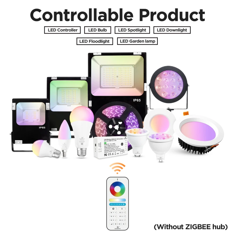 Multifunction Remote Control Low-latency Grouping Control Portable Practical For All Gledopto Products Remote Control