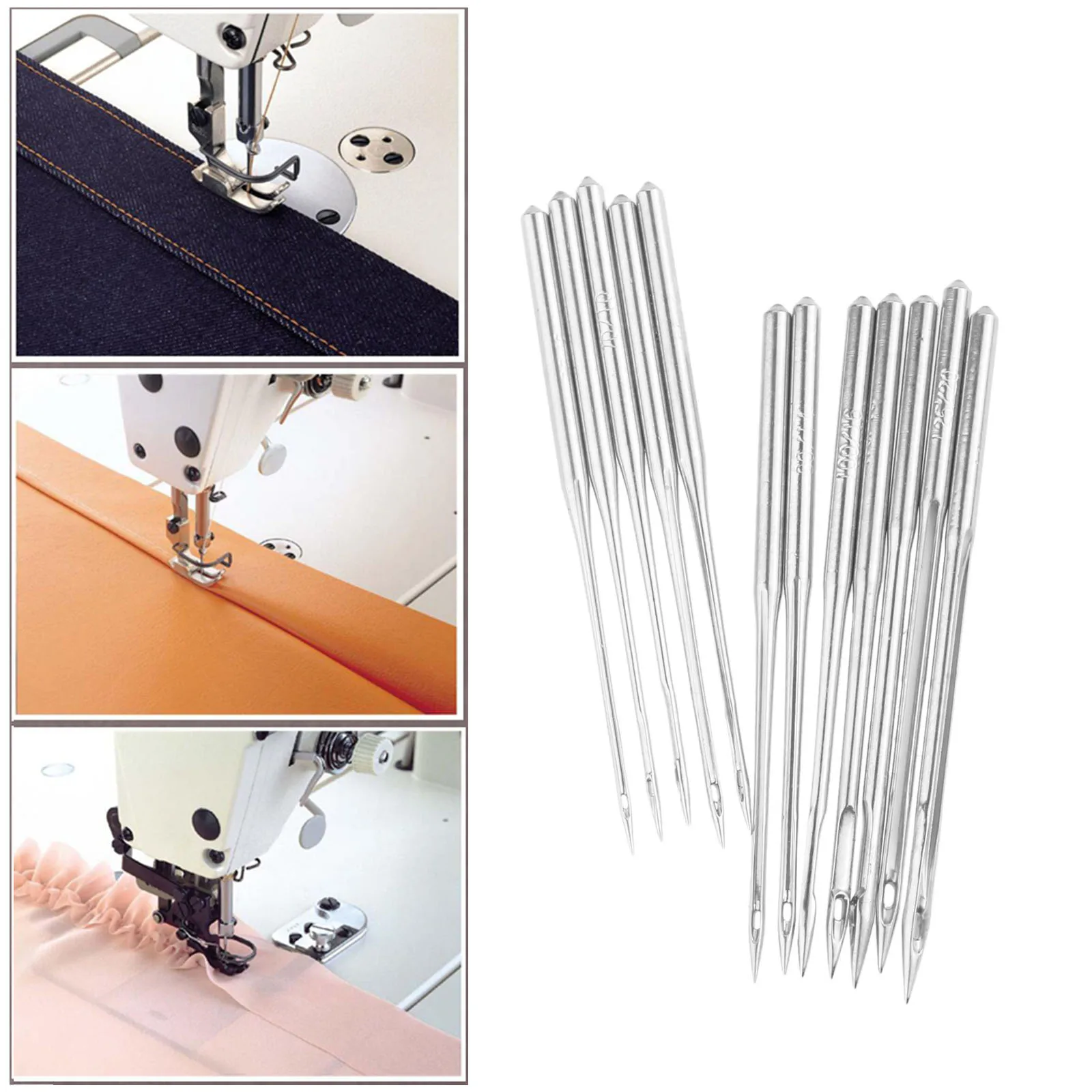 10Pcs DB*1 Industrial Lockstitch Sewing Machine Needles for JUKI DDL-555 Singer Brother All Sizes 7/55,8/60,9/65,10/70,...22/140