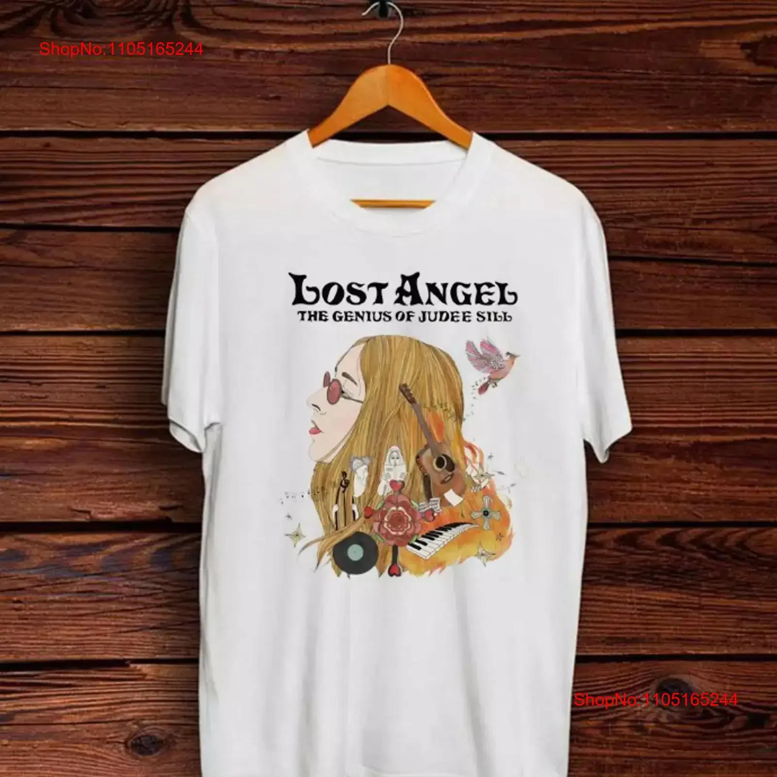 

Белая футболка The Genius of Judee Sill, размеры от S до 5XL, винтажная стираная дизайнерская одежда для дома, повседневная уличная одежда, растянутая мода