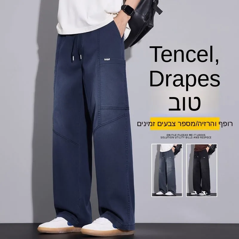 Loose Comfortable Men's Workwear Pants Straight Leg American Casual Pants Spring Summer New Arrival Multi-Purpose Casual Pants