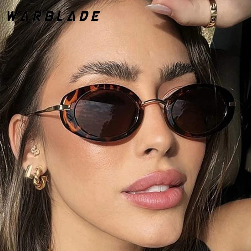 

Retro Trendy Small Oval Frame Metal Women's Sunglasses Brand Designer New Luxury Men Sunglass Summer Travel Drive Eyewear UV400