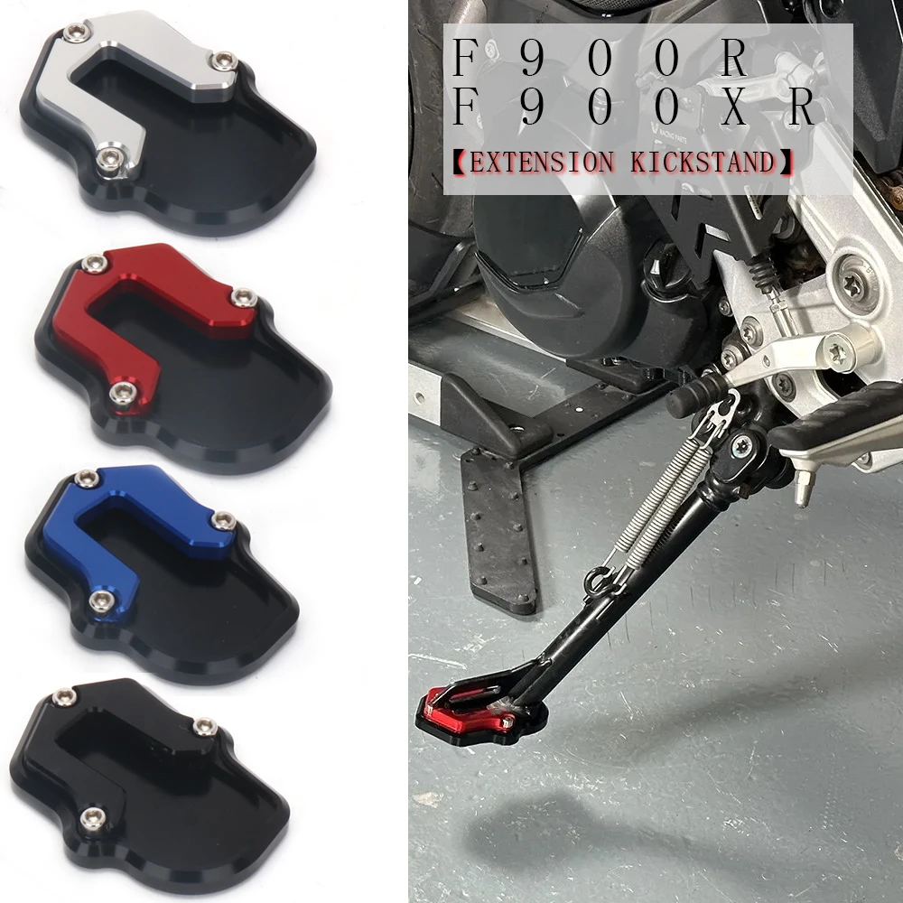 

New Motorcycle Kickstand Side Stand Extension Foot Pad Support Fit For BMW F900R F900XR F 900 R F900 XR 2020 2021 2022 2023