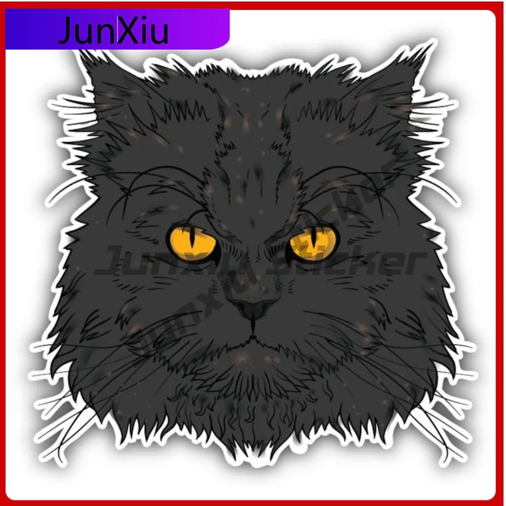 

Angry Black Cat Face Автомобильная наклейка Виниловая наклейка Внешние аксессуары Бампер автомобиля Велосипед Скейтборд Чемодан Крышка царапин Автомобиль внедорожник