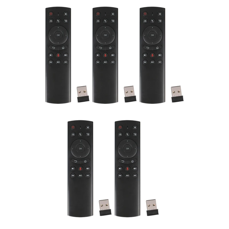 5PCS G20S Air Mouse Gyro Google Voice Control Sensing Universal Mini Remote Control For PC Android TV Box