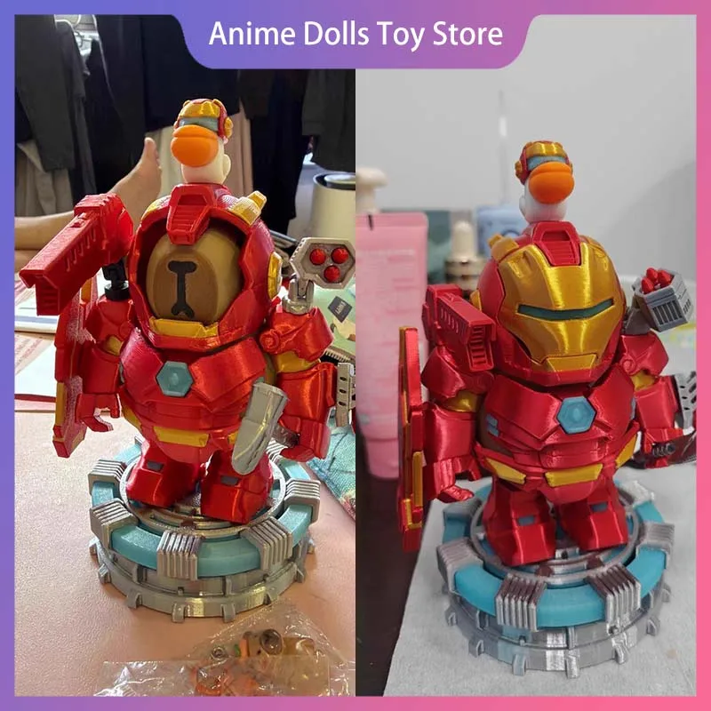 

Capybara Iron Man Action Figure Cartoon Cute 3D Printed Magnetic Suit Model Toy Room Desktop Decor Collection Birthday Gift