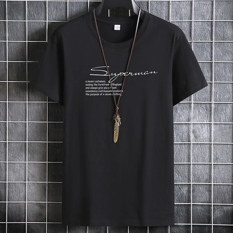 Men's T-shirt Summer 2022 New Short Sleeve Tee Male Casual Tshirt  Tops 100% Cotton Fashion Print Summer New Male Casual Tshirt