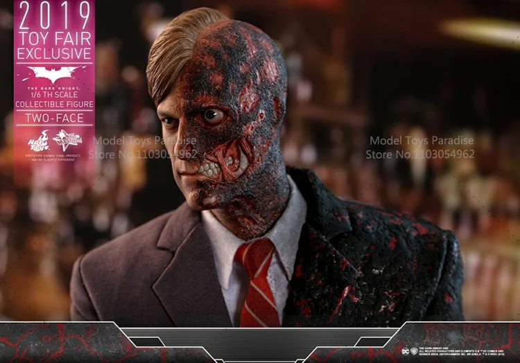 HOTTOYS HT MMS546 1/6 Collectible Toys Two-Face 2.0 Batman：The Dark Knight Super Villain Full Set 12'' Action Figure Model Gift