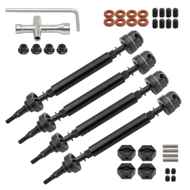 

For 1/10 3s BIG ROCK V3 CVD Kit Red/Blue/Black RC Model Car Parts 45# Hardened Steel Head Front&Rear Universal CVD
