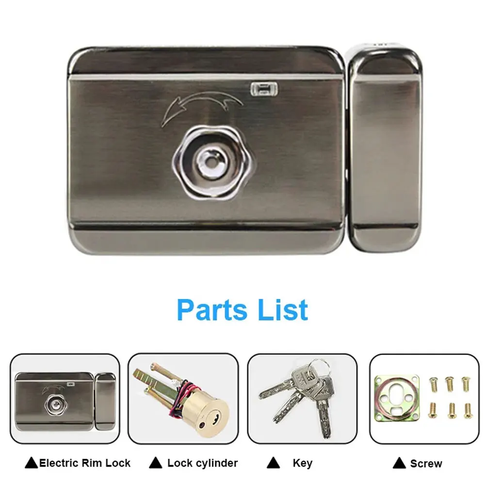 New 9 inch Monitor Video Door Phone Intercom Entry System + 1 RFID Outdoor Camera + Electric Lock Password ID Card Unlock