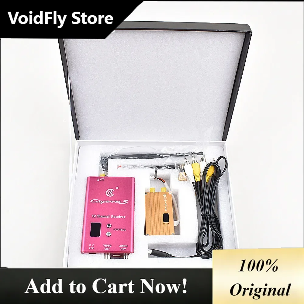 VoidFly 1.2Ghz 8W High Power Wireless Analog Video Transmitter 12CH Receiver FPV Transmission System for RC Models UAV Airplane