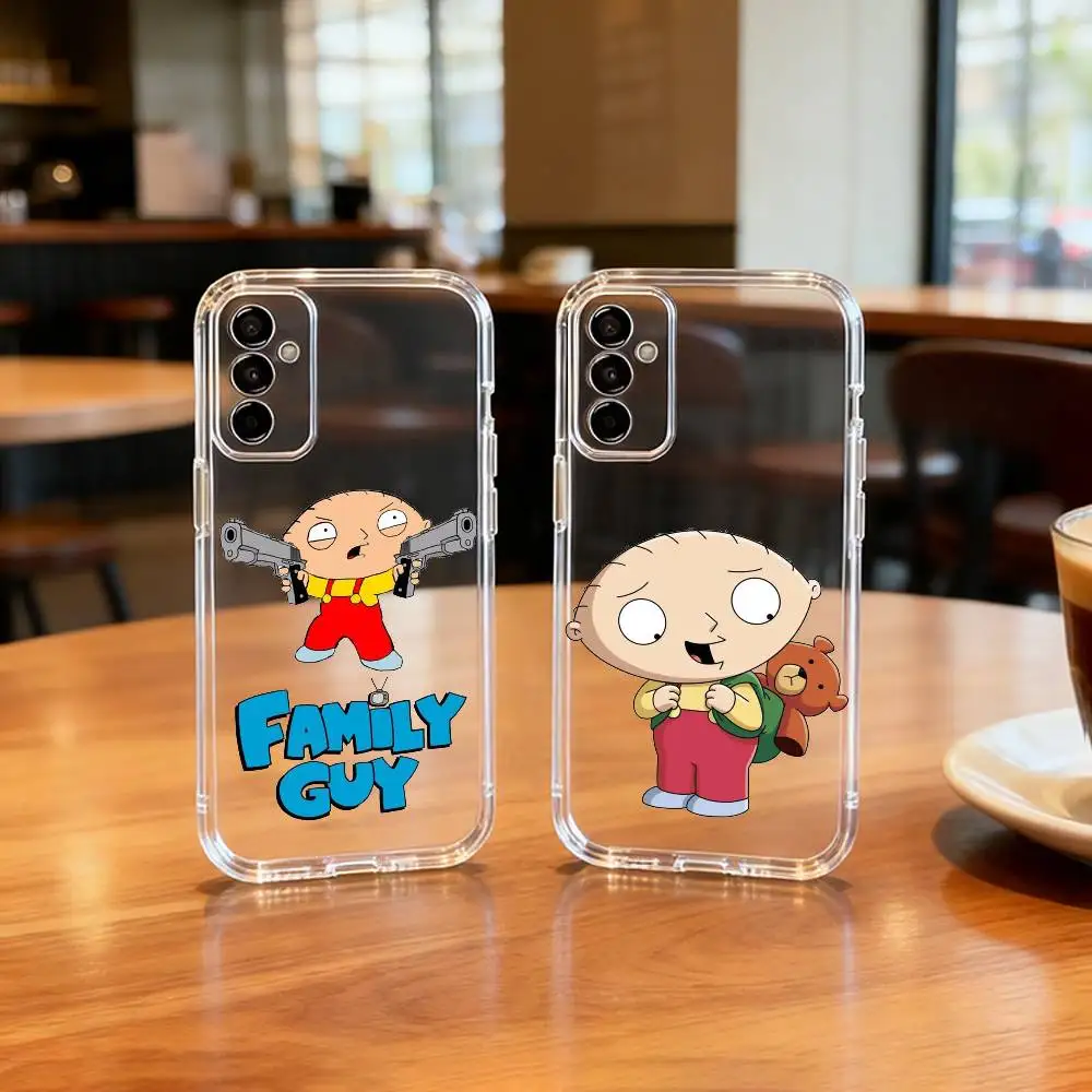 

CUTE S-Stewie G-Griffin SG Phone Case For SamsungA10,12,20,21S,30,31,40,50,51,52,70,71 Transparent Cover