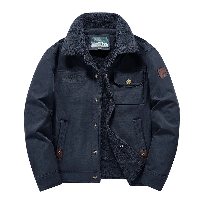 

Men Winter Brand Thick Warm Fleece Jacket Men Fashion Windproof Outdoor Coat Men Autumn Outwear Classic Casual Jacket Men