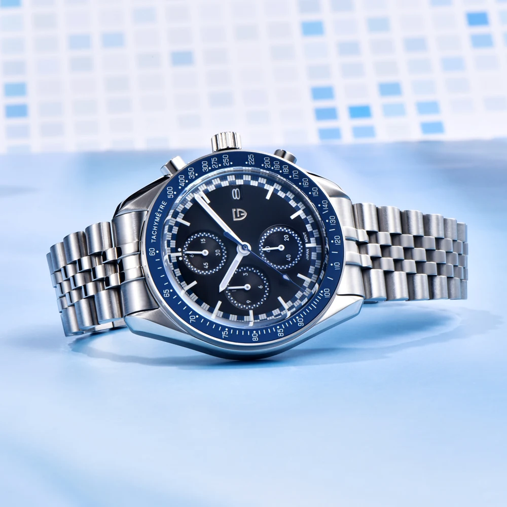

2025 New PAGANI DESIGN Moon Men's Watches Luxury Speed Chronograph Quartz Watch For Man AR Sapphire Mirror Waterproof Clock Gift