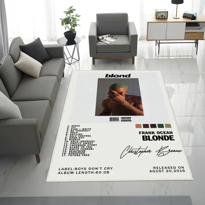 Frank Ocean Album Cover Blonde Album Cover Rug Album Cover Rug Area Rugs Custom Album Cover Poster Home Decor Rug Album Poster