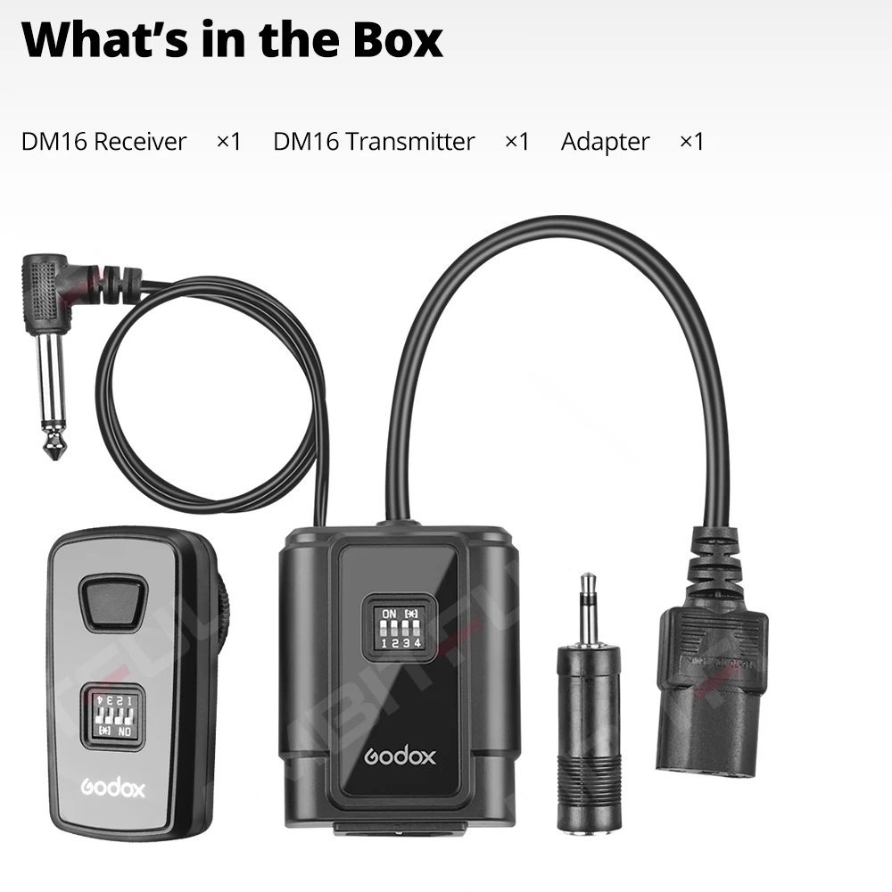 Godox DM-16 Channel Radio Nirkabel Remote Studio Flash Trigger Untuk Kamera Canon Nikon Olympus Pentax