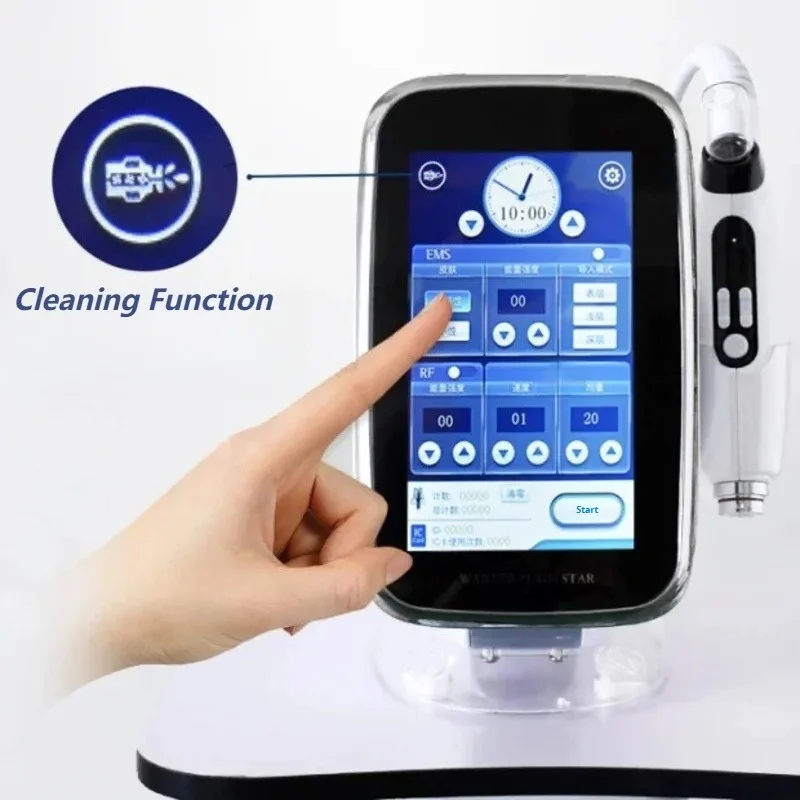 Microcorrente rosto massageador feminino hidrafacial profissional máquina portátil dispositivo de beleza fisioterapia equipamentos cuidados com a pele