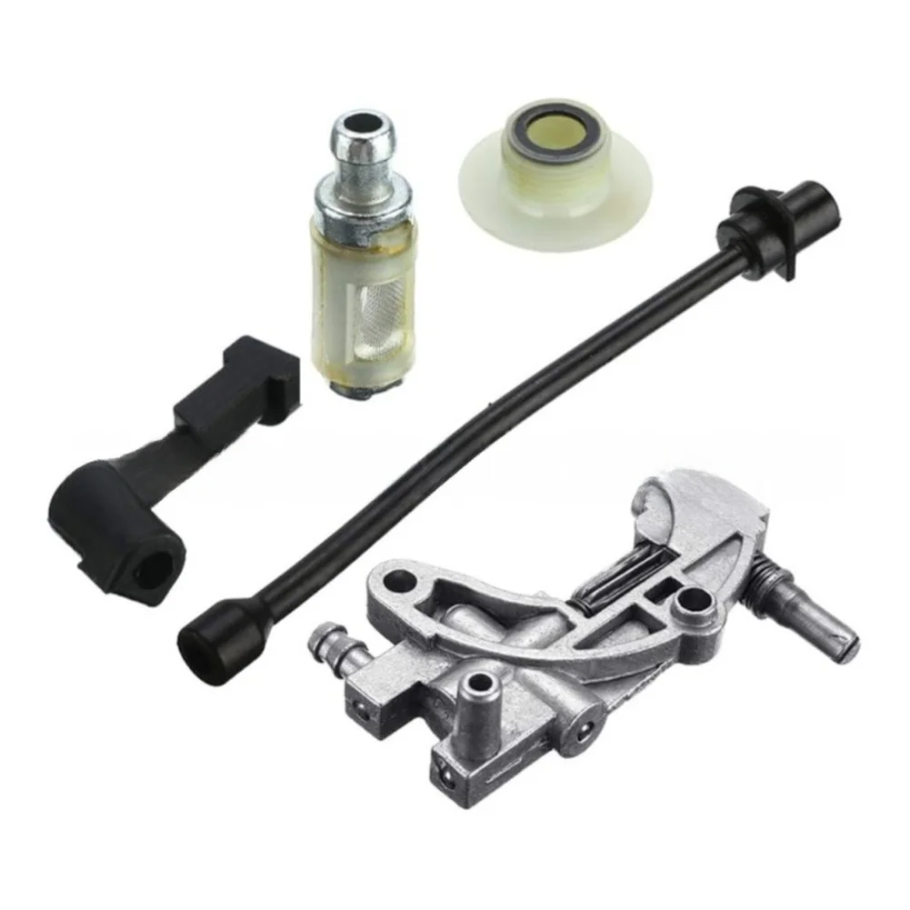 

Oil Pump Gear Kit With Filter For 45cc 52cc 58cc 4500 5200 5800 Chinese Chainsaw Lubrication System Replacement Parts
