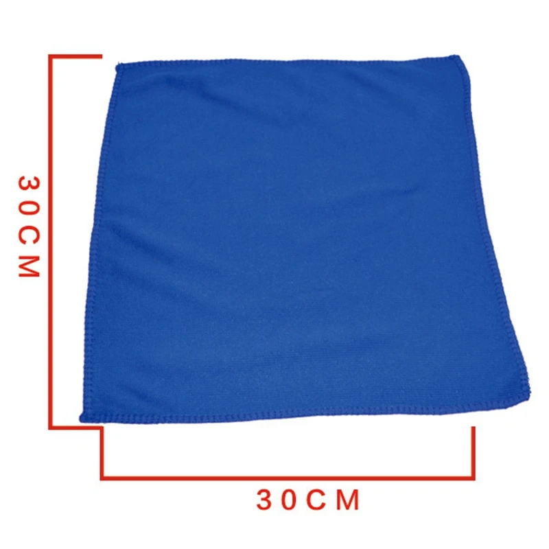 200 Pcs Car No-Scratch Rag Polishing Dust Rags 30Cmx30cm Microfiber Cleaning Cloth Towel