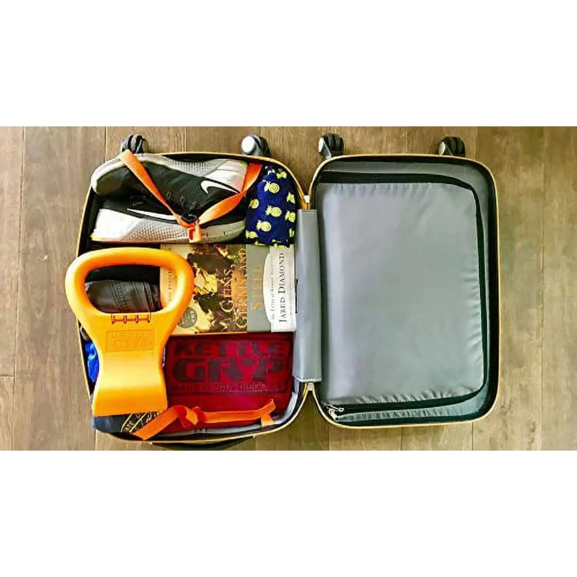 قبضة وزن كيتل بيل قابلة للتعديل، محمولة، يمكن قصها على الدمبل، مناسبة للسفر وتمارين حقيبة الصالة الرياضية