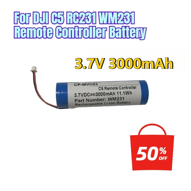

3.7V 3000mAh for DJI C5 RC231 WM231 Remote Controller Battery