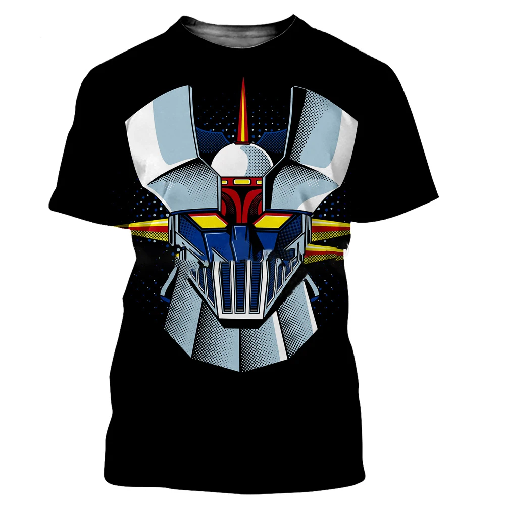 New Mazinger Z T-Shirts UFO Robot 3D Print Men Women Short Sleeve T Shirts Oversized Streetwear Harajuku Tops Kids Tees Clothing