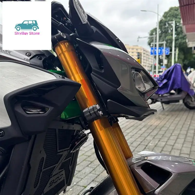 

Wind Wing Cover Cone Front Lip Spoiler Aerodynamics Fairing Winglets For KAWASAKI Z900 Z900SE 2025 Motorcycle