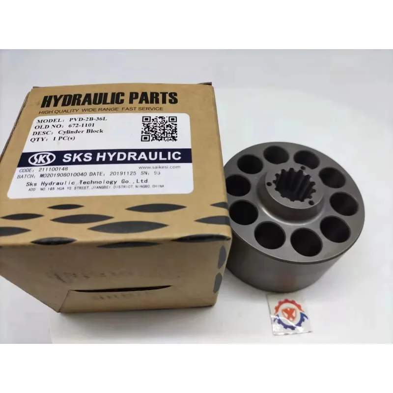 QQW PVD-2B-36L Hydraulic Pump SKS Parts Cylinder Block Piston Shoe Sel Plate Valve Plate